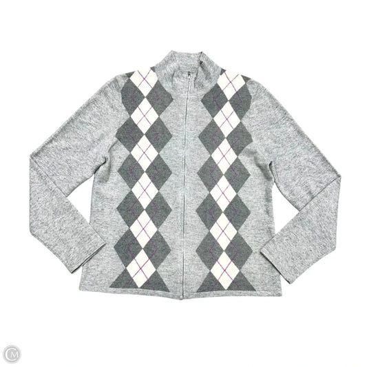 Jacket Cashmere By Charter Club In Grey, Size: L