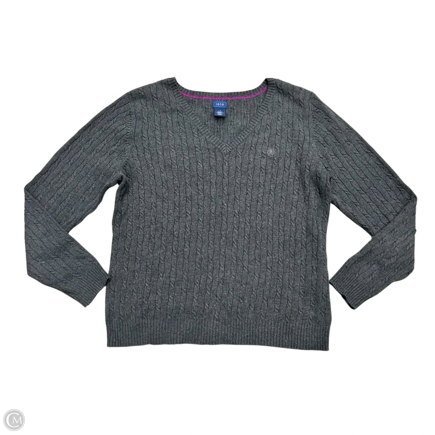 Sweater By Izod In Grey, Size: L