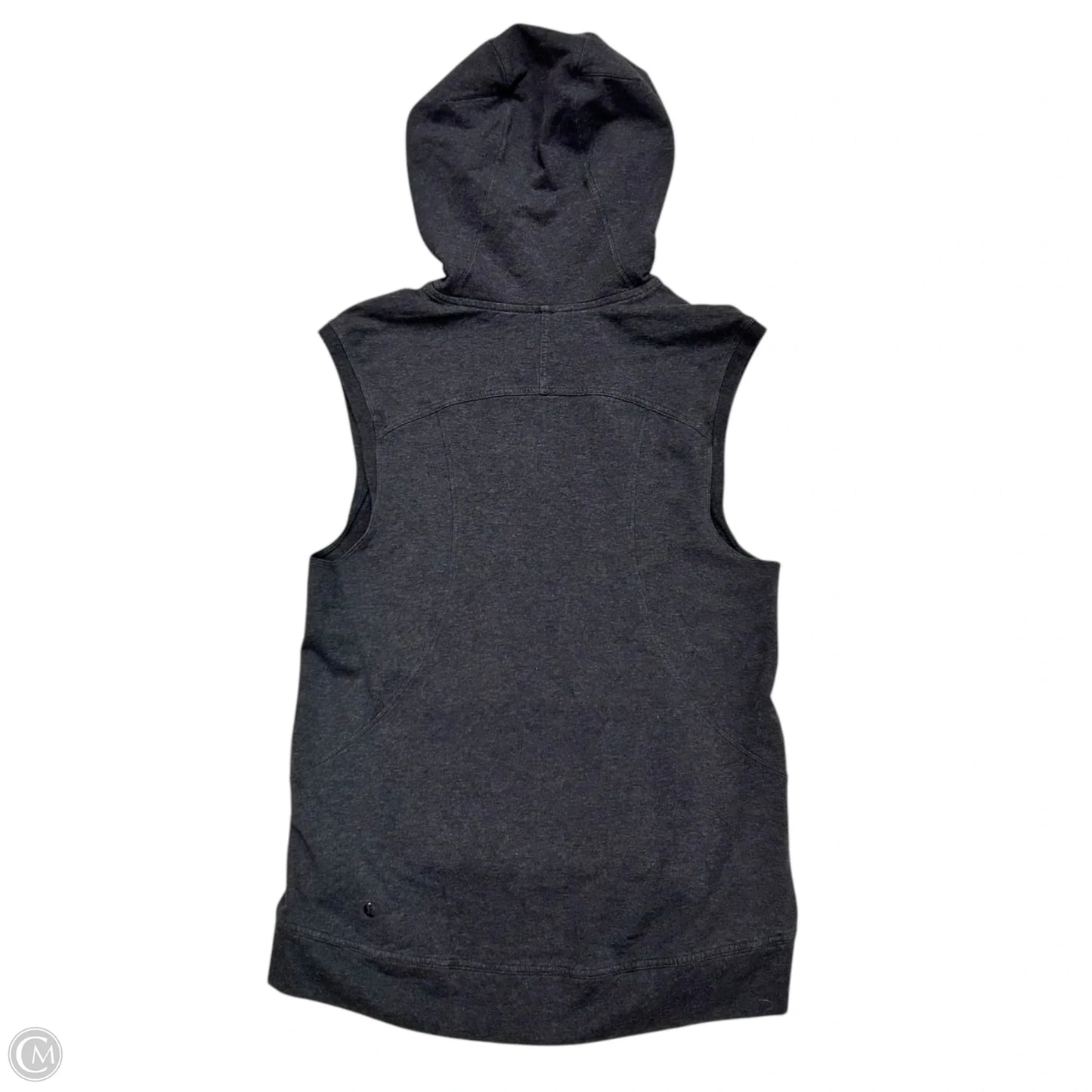 Athletic Top Short Sleeve By Lululemon In Grey, Size: S