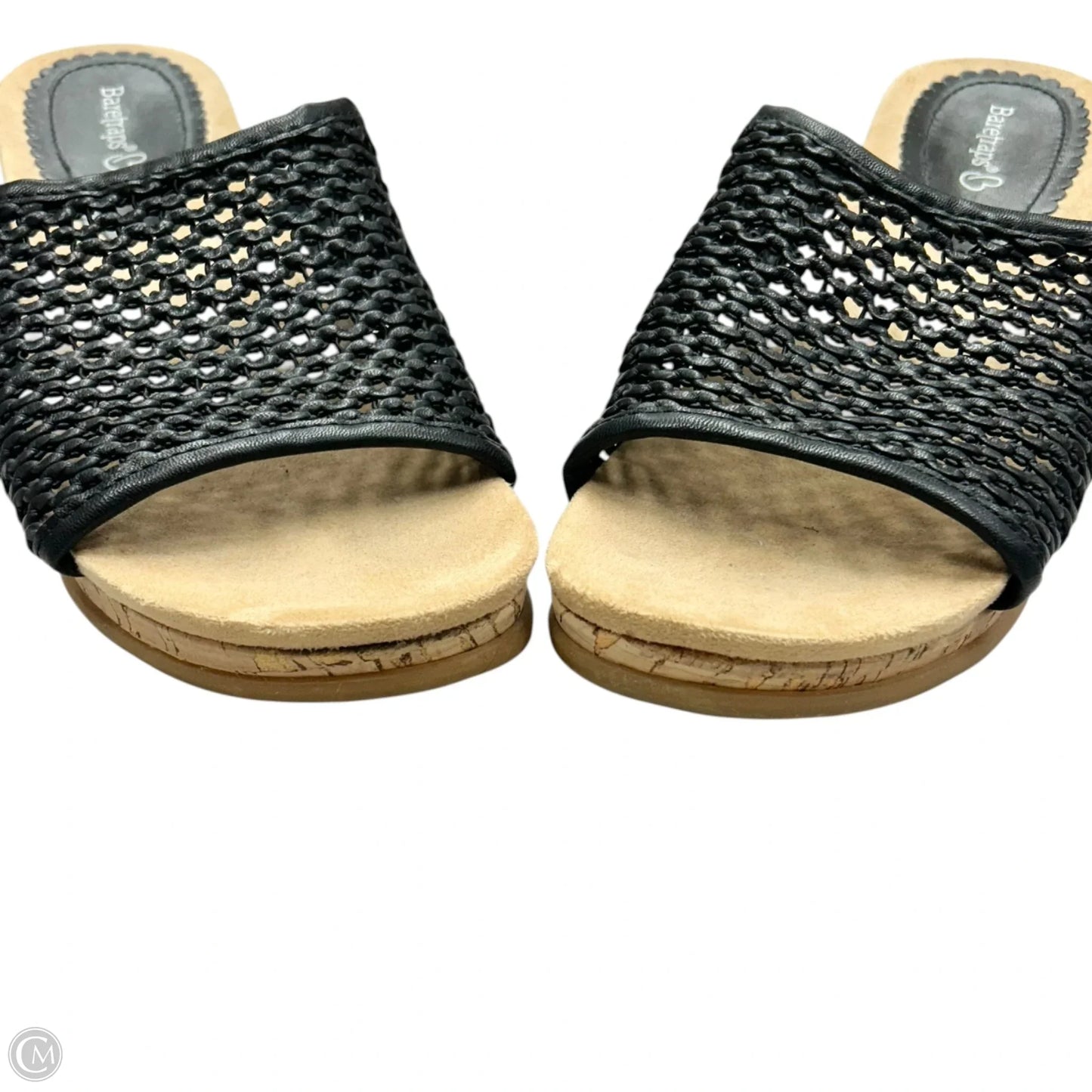 Sandals Heels Wedge By Bare Traps In Black, Size: 7.5