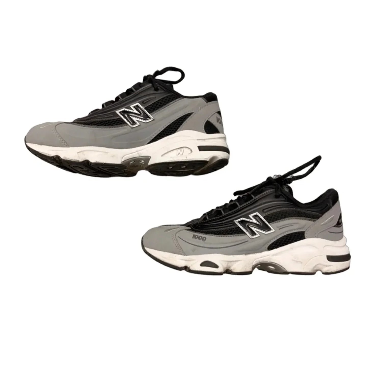Shoes Sneakers By New Balance In Black & Grey, Size: 5.5