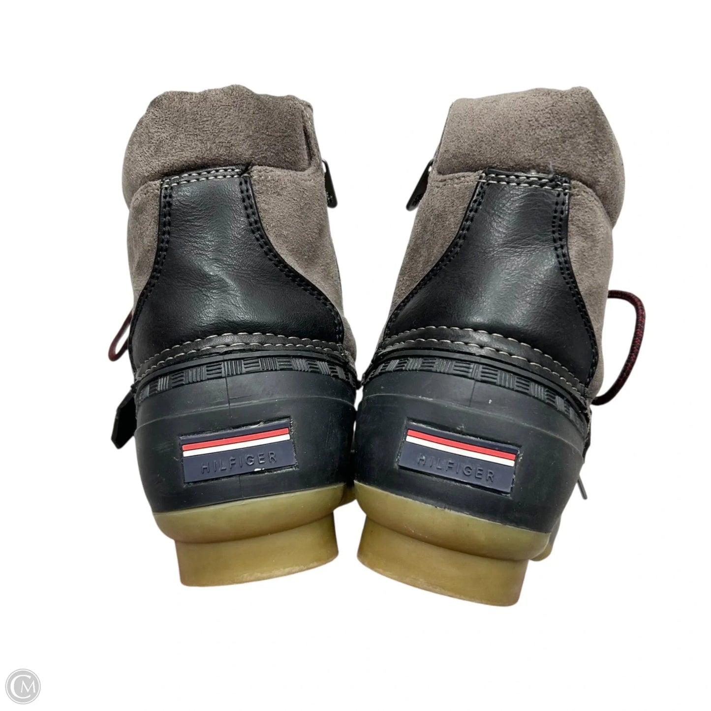 Boots Hiking By Tommy Hilfiger In Black & Brown, Size: 8