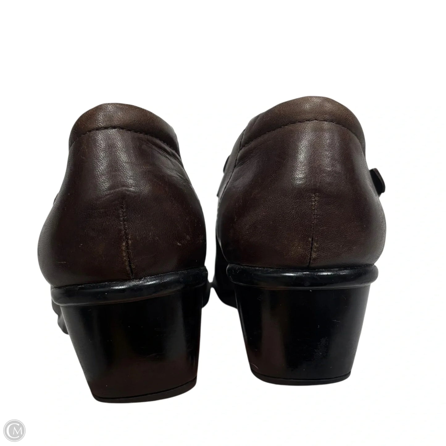 Shoes Heels Block By Clarks In Brown, Size: 8