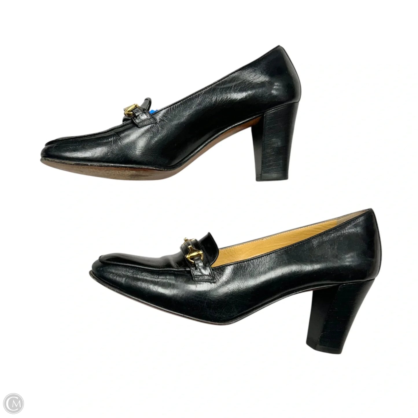 Shoes Luxury Designer By Gucci In Black, Size: 5