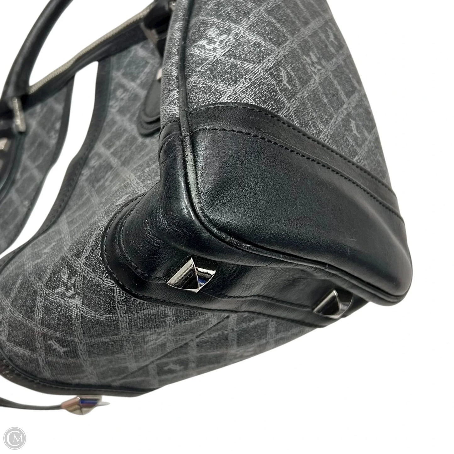 Handbag Leather By Lamb, Size: Medium