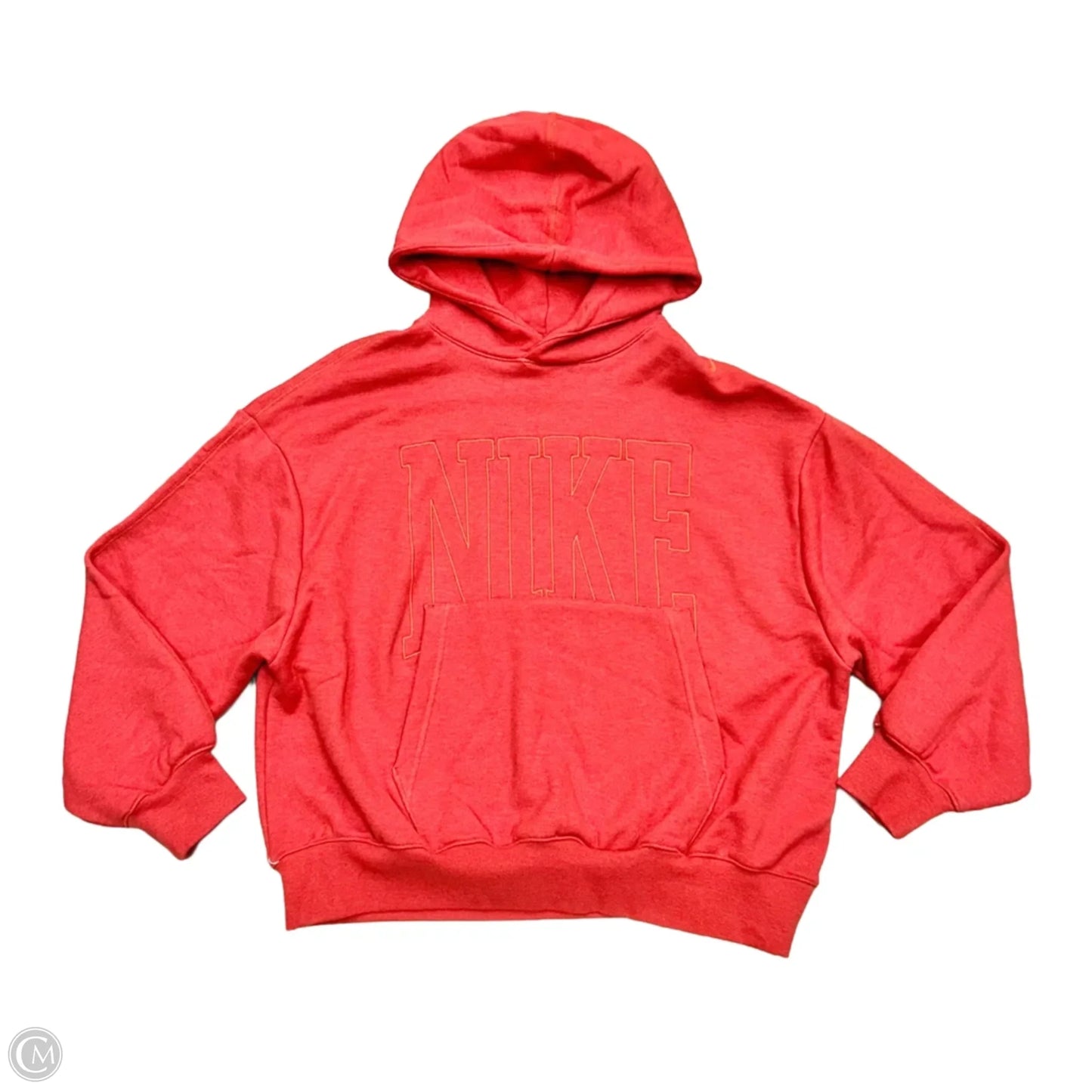 Sweatshirt Hoodie By Nike In Red, Size: S