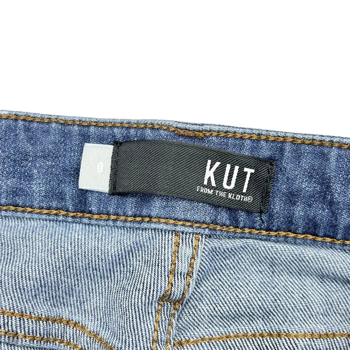 Jeans Flared By Kut In Blue Denim, Size: 0