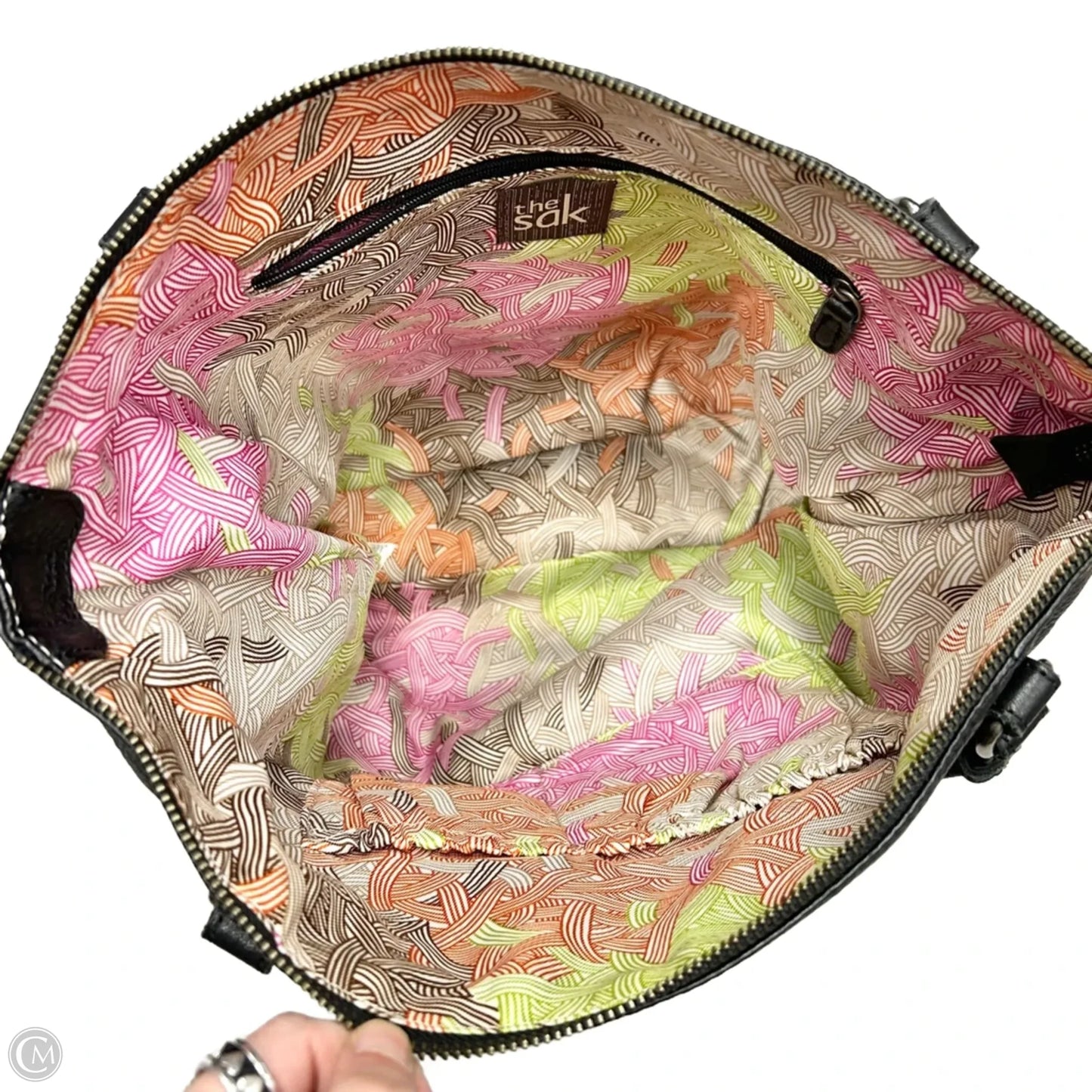 Handbag Leather By The Sak, Size: Large