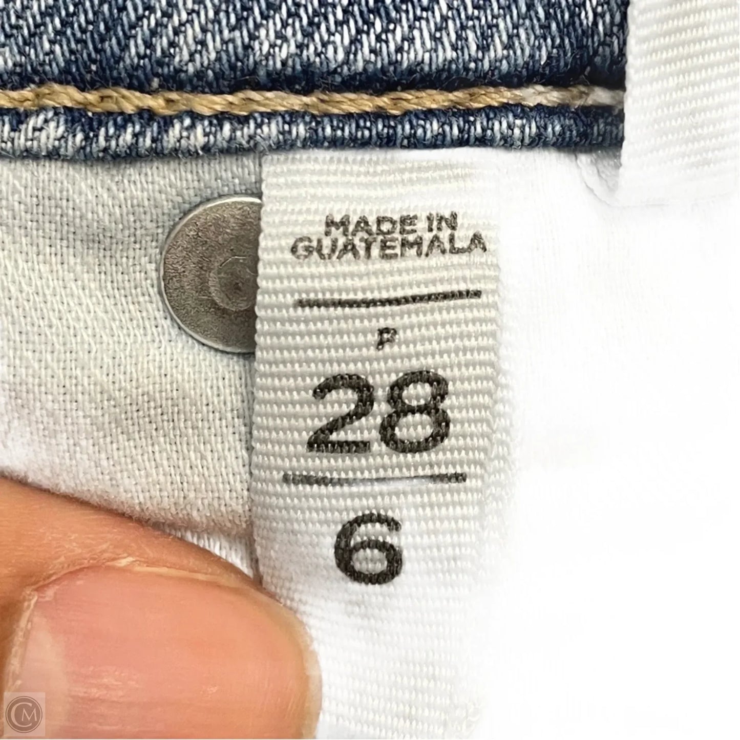 Jeans Flared By Loft In Blue Denim, Size: 6