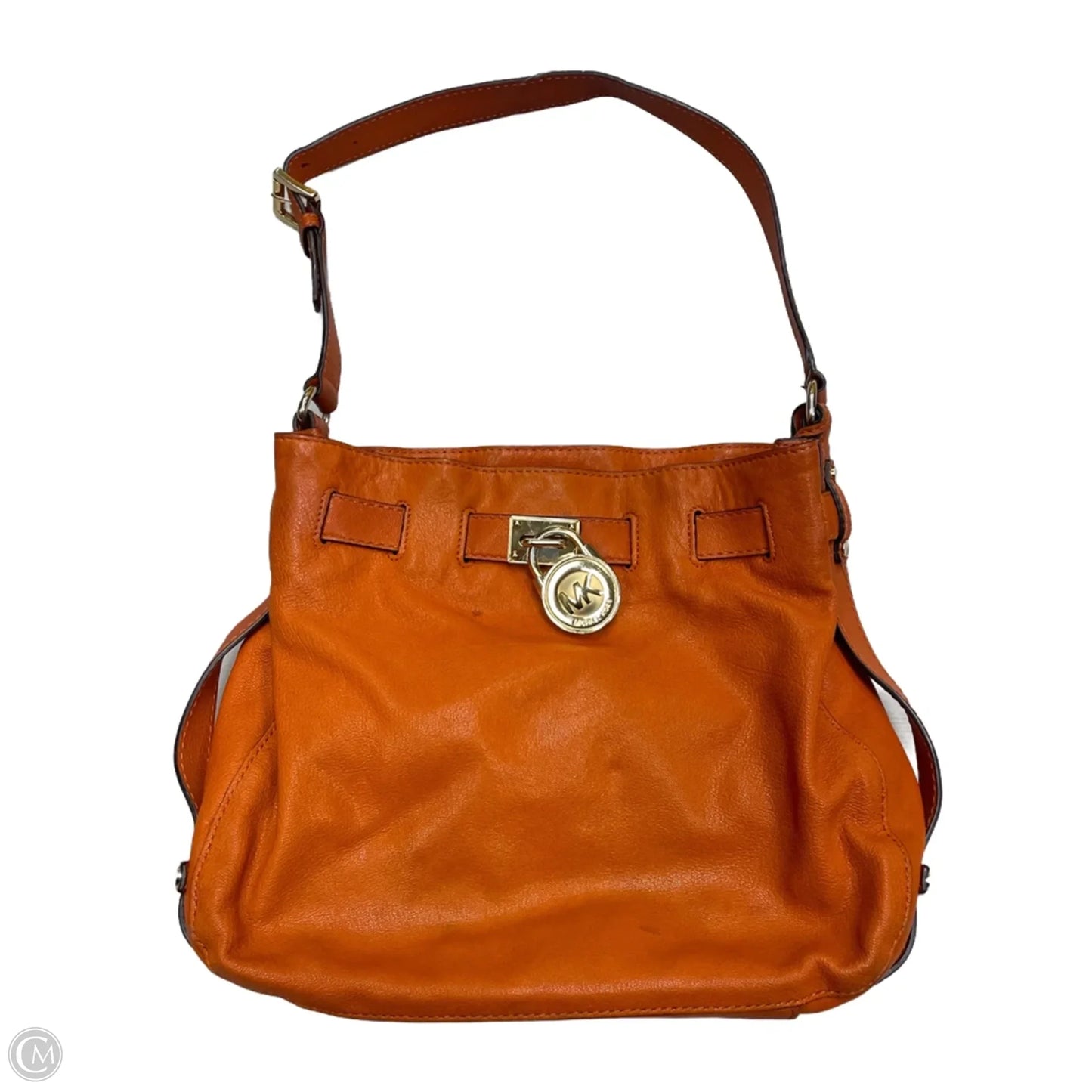 Handbag Leather By Michael By Michael Kors, Size: Large