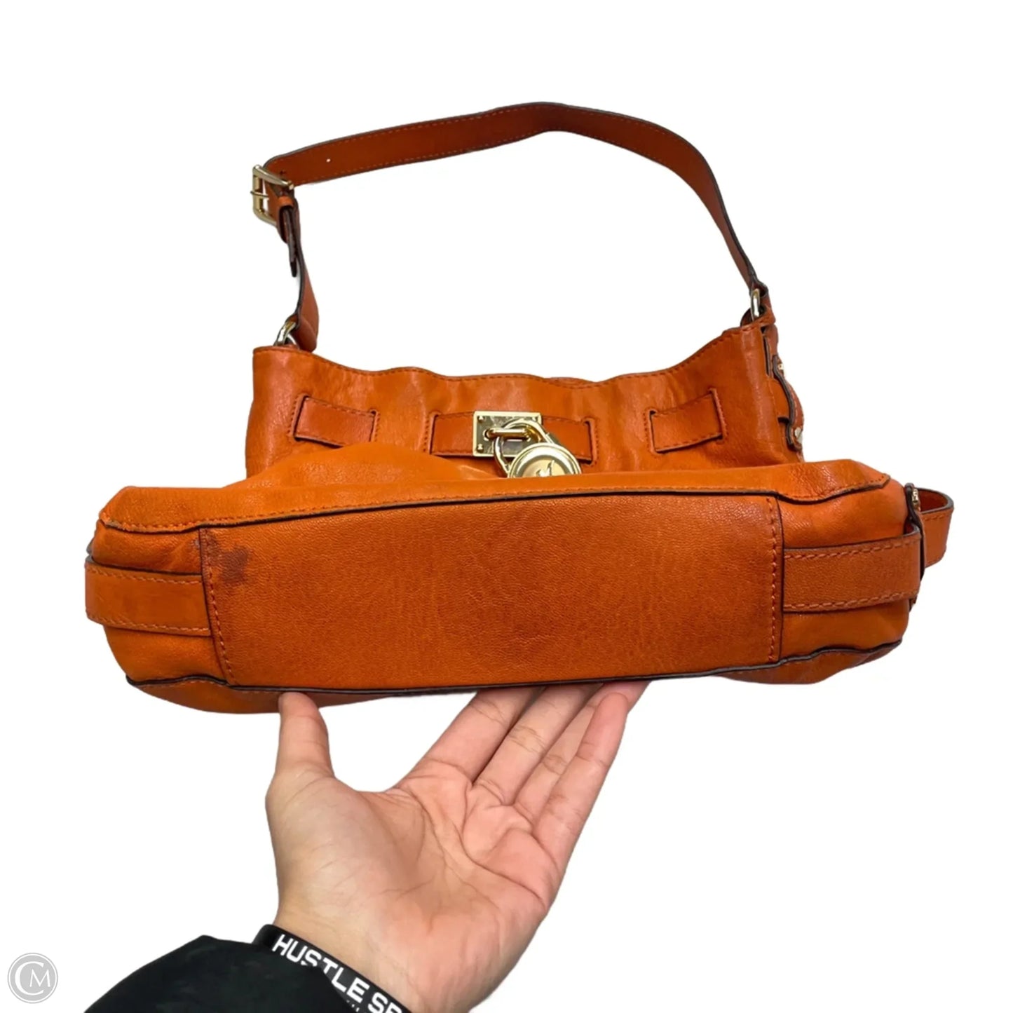 Handbag Leather By Michael By Michael Kors, Size: Large