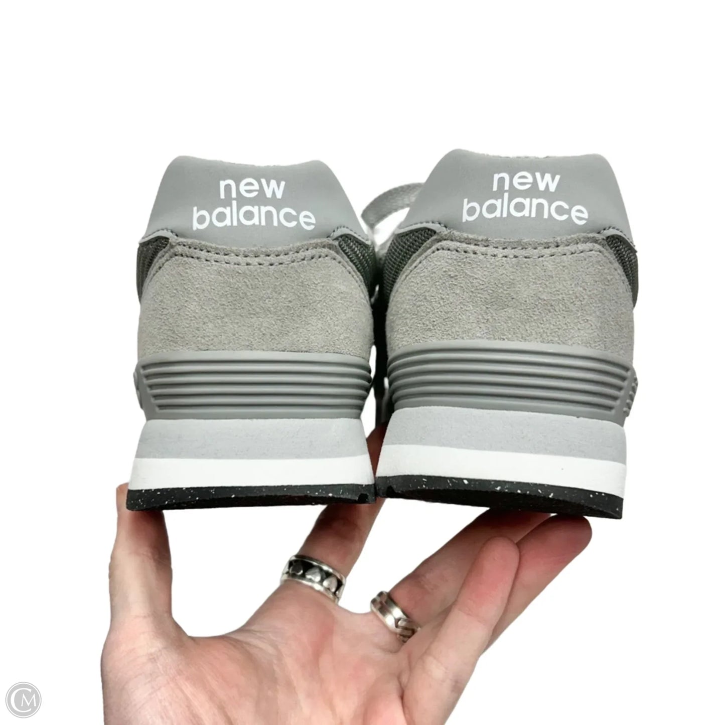Shoes Sneakers By New Balance In Grey & White, Size: 8