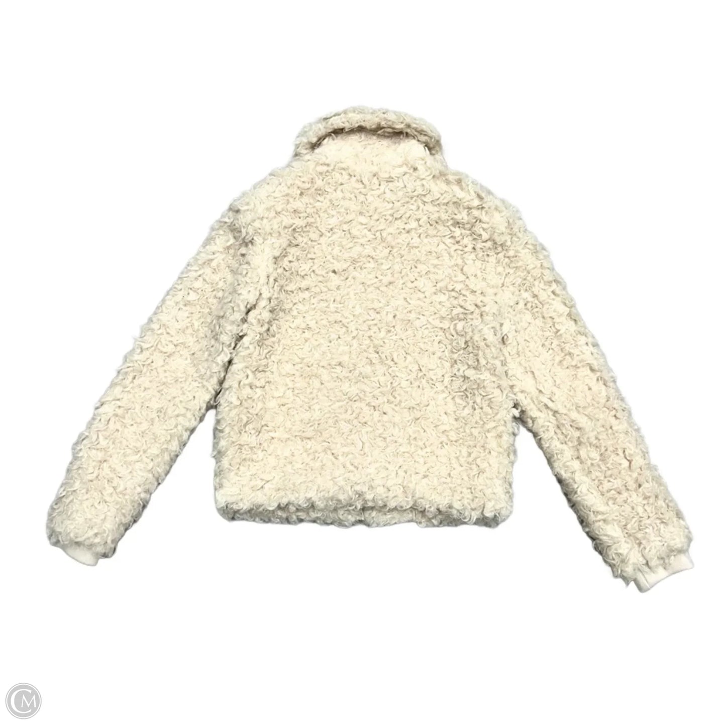 Jacket Faux Fur & Sherpa By Top Shop In Cream, Size: S