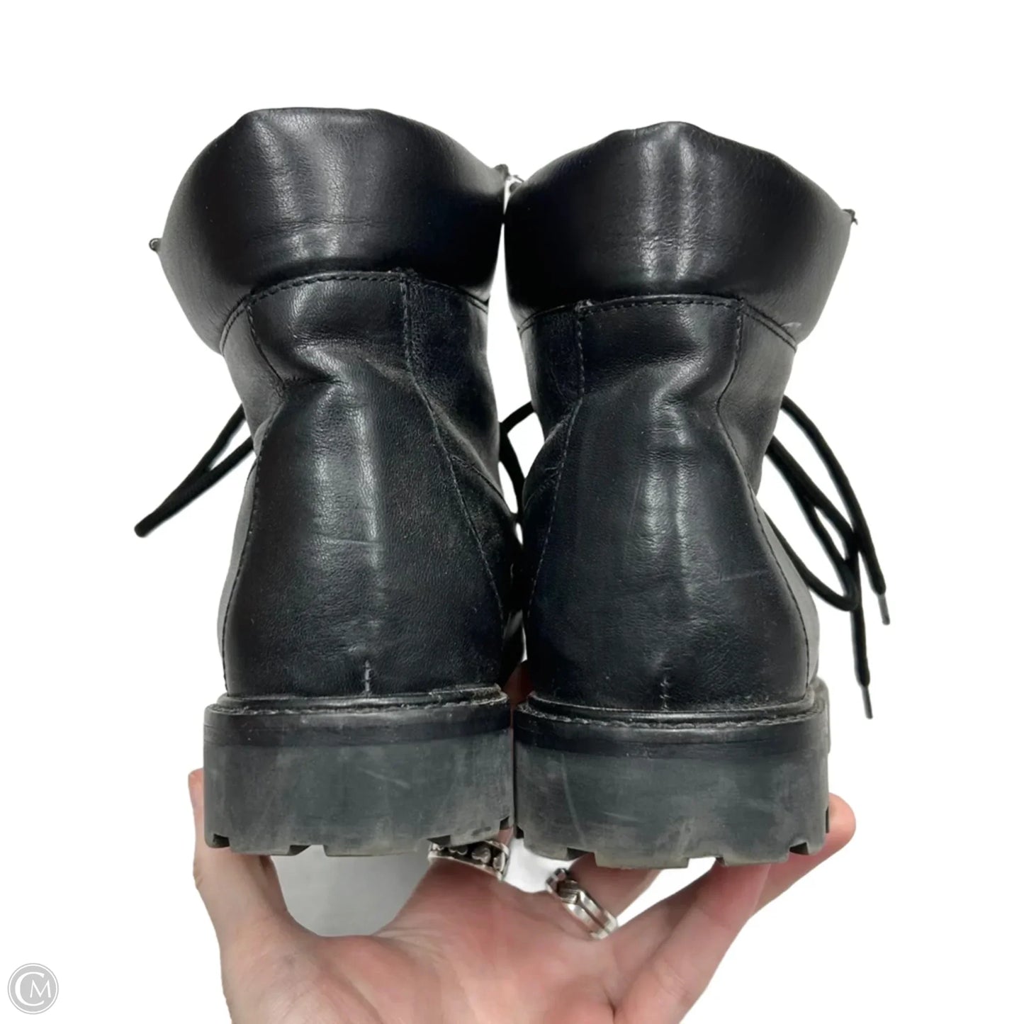 Boots Combat By Vince In Black, Size: 6.5