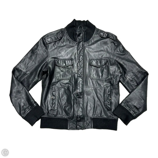 Jacket Leather By Express In Black, Size: M