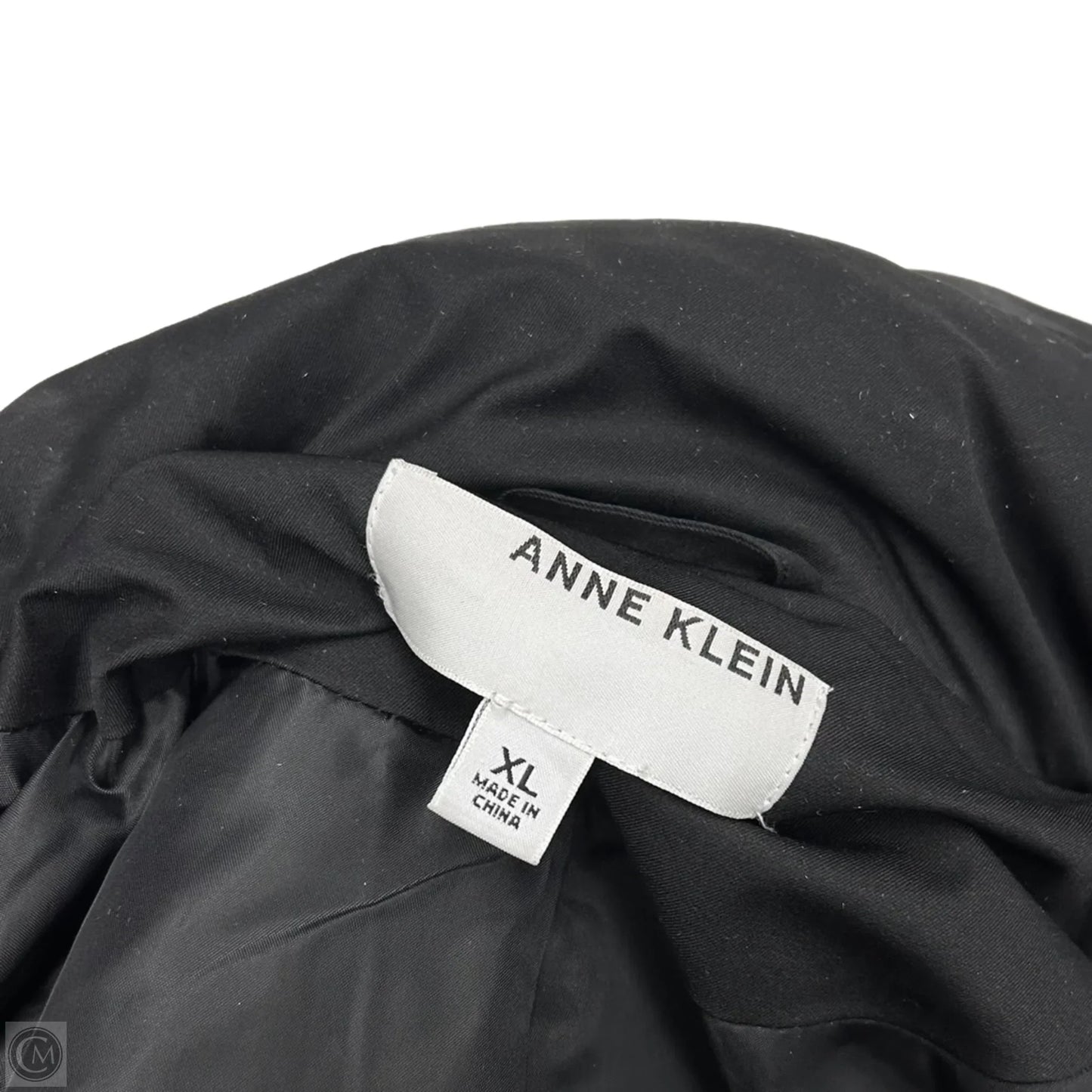 Coat Puffer & Quilted By Anne Klein In Black, Size: Xl