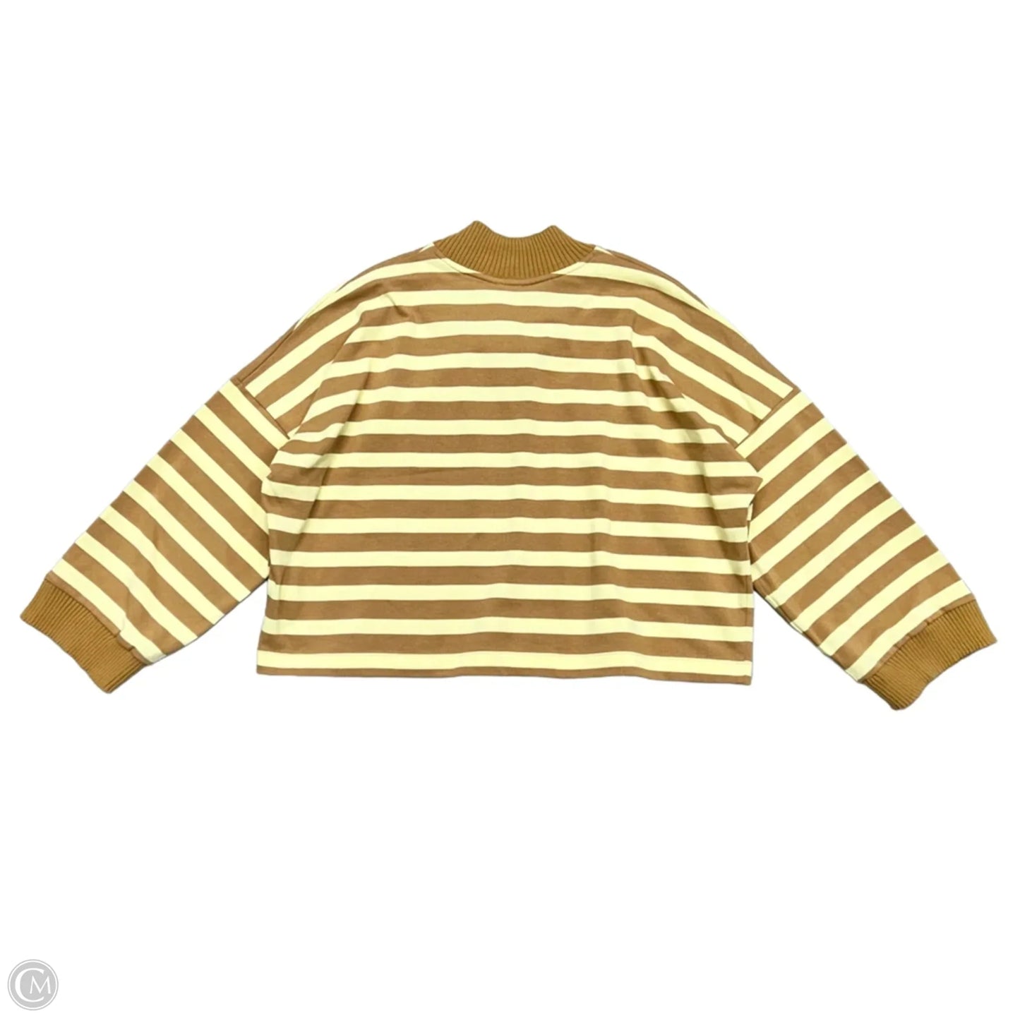 Top Long Sleeve By Maeve In Striped Pattern, Size: Xl