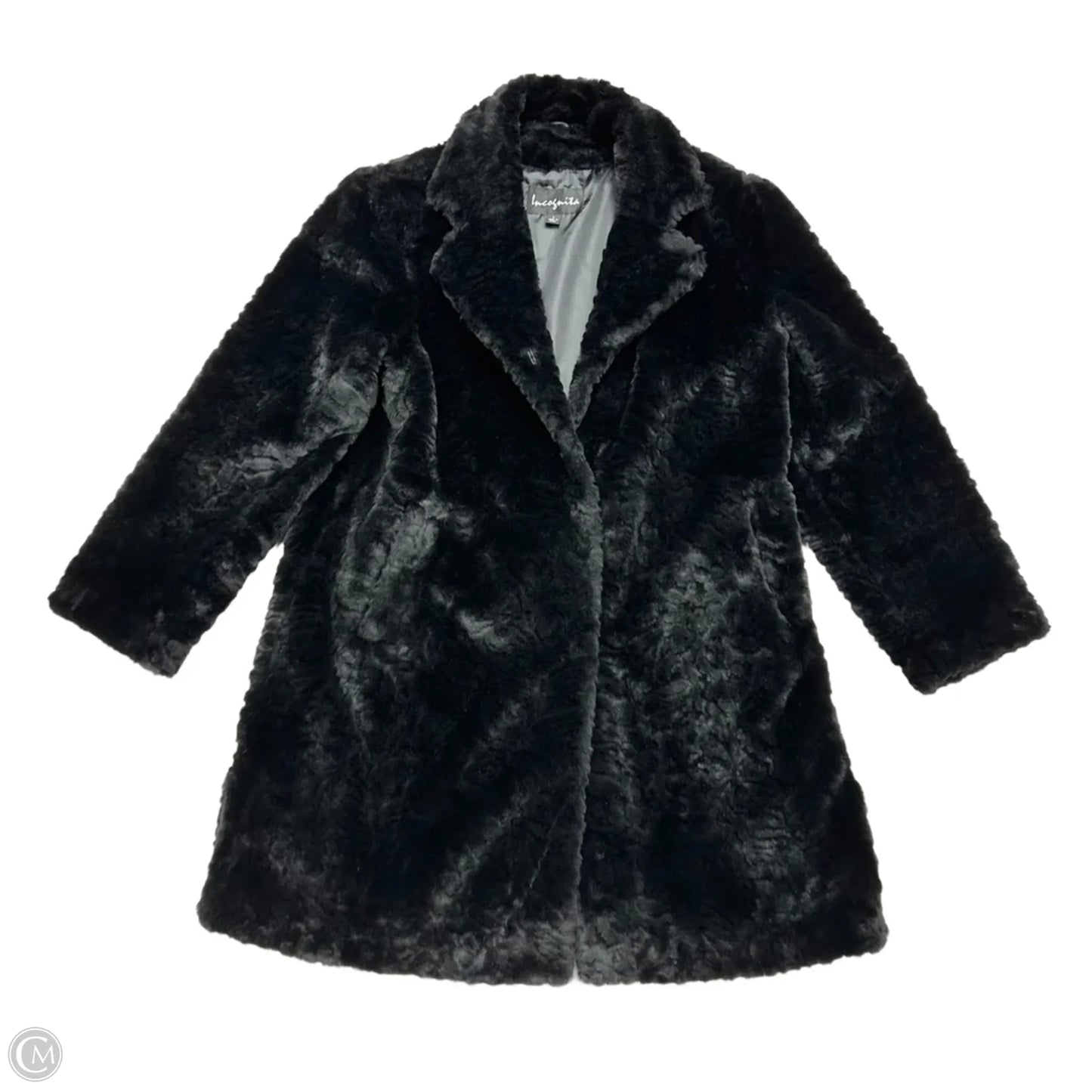 Coat Faux Fur & Sherpa By Incognita In Black, Size: L
