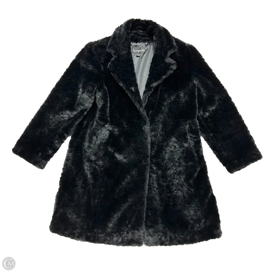 Coat Faux Fur & Sherpa By Incognita In Black, Size: L