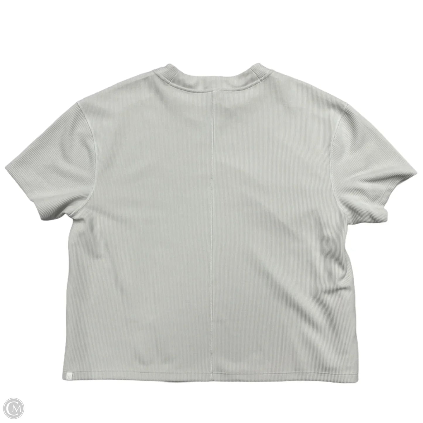 Athletic Top Short Sleeve By Lululemon In Cream, Size: M