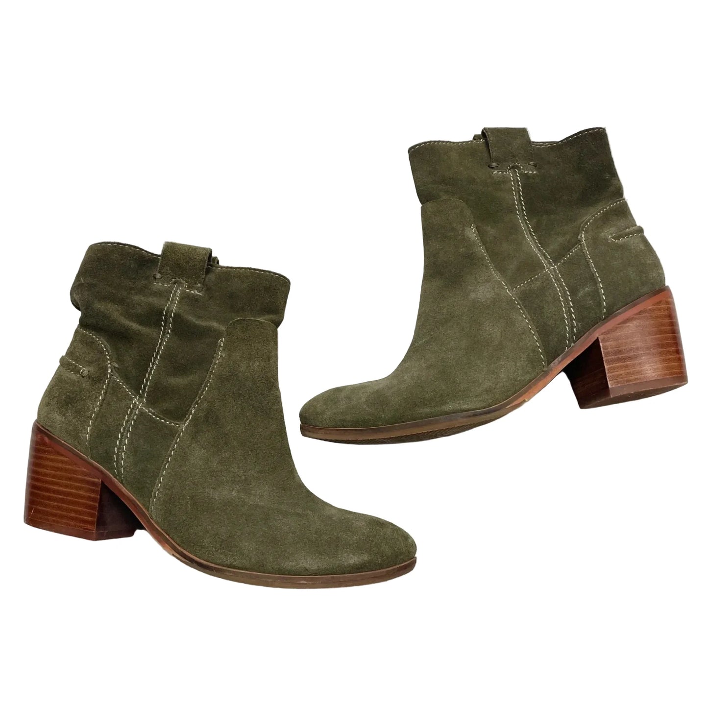 Boots Ankle Heels By Vince Camuto In Green, Size: 8