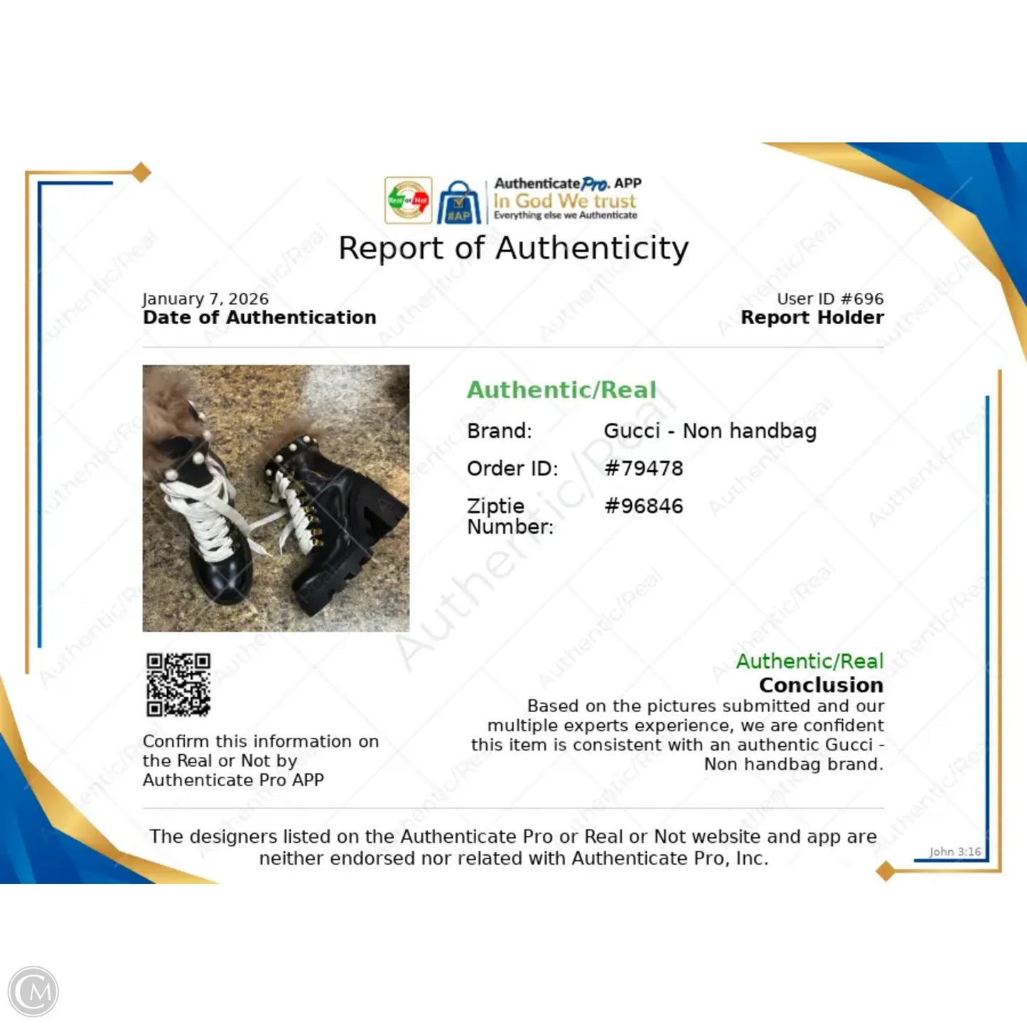 Boots Luxury Designer By Gucci In Black, Size: 7