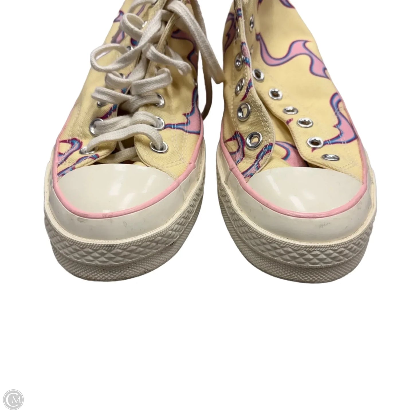 Shoes Sneakers By Converse In Pink & Yellow, Size: 10