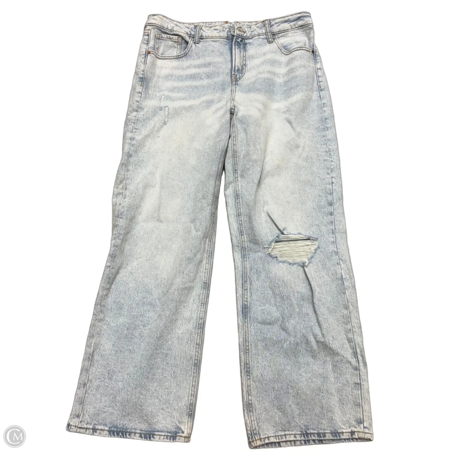 Jeans Wide Leg By Old Navy In Blue Denim, Size: 14
