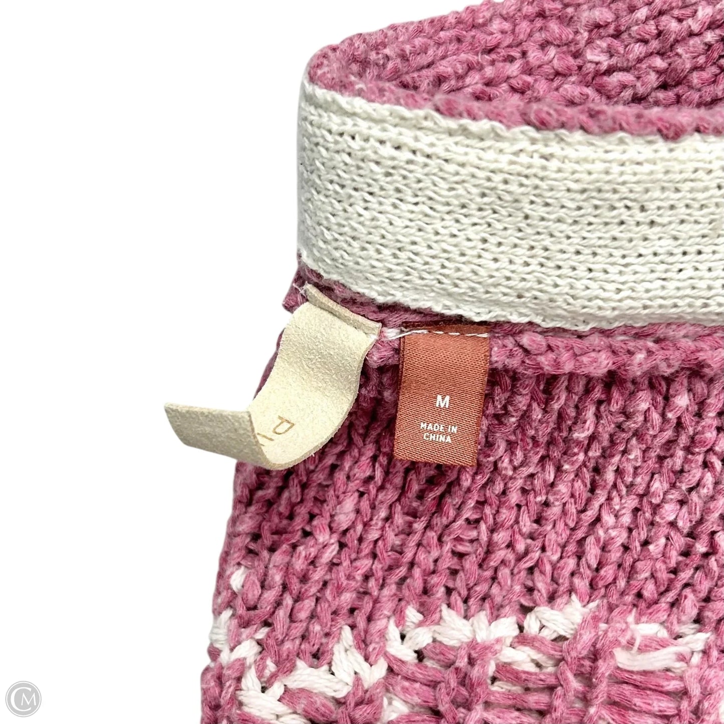 Cardigan By Pilcro In Pink & White, Size: M