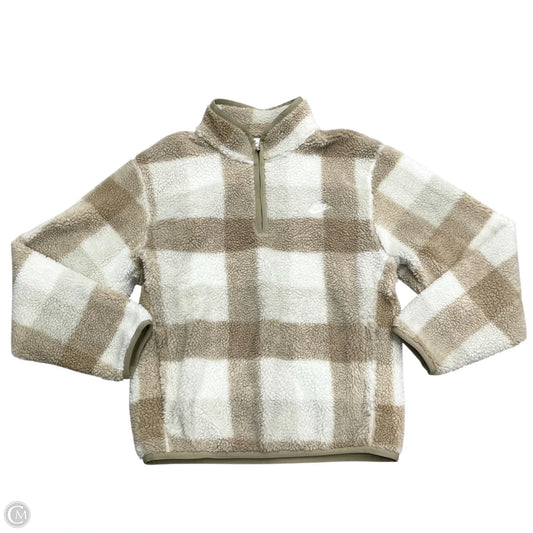 Jacket Faux Fur & Sherpa By Nike In Cream & White, Size: S