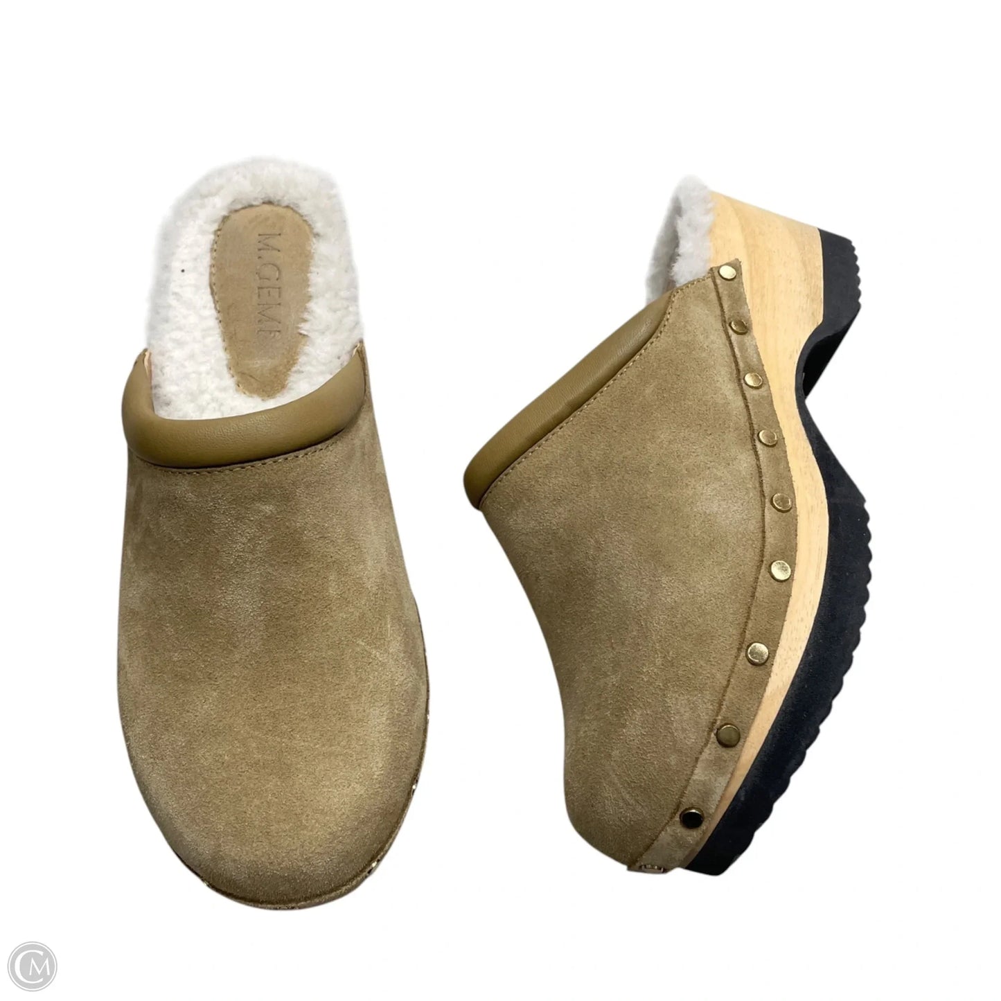 Shoes Heels Block By M. Gemi In Tan, Size: 7