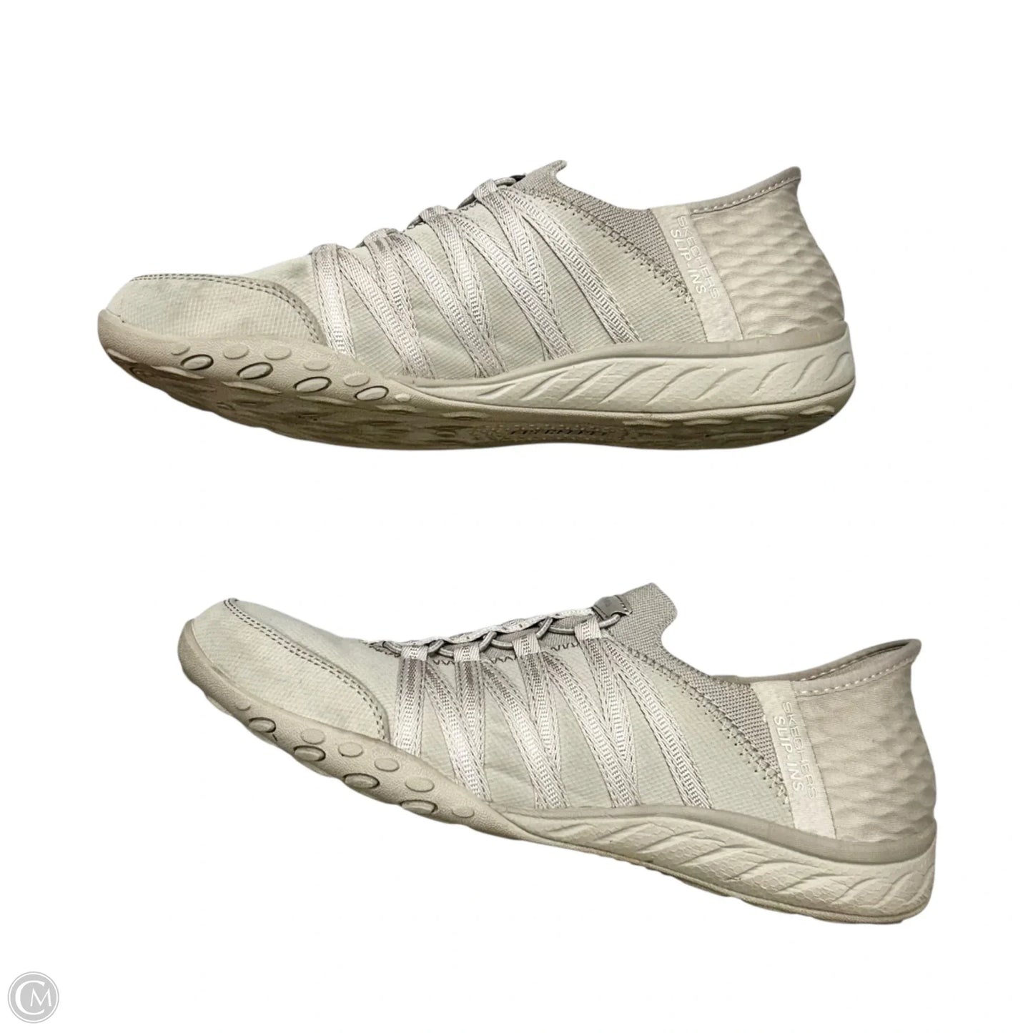 Shoes Athletic By Skechers In Tan, Size: 9.5