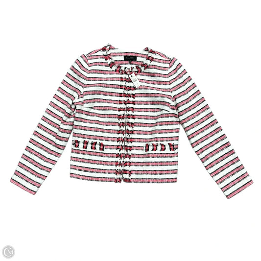 Blazer By Talbots In Pink & White, Size: M