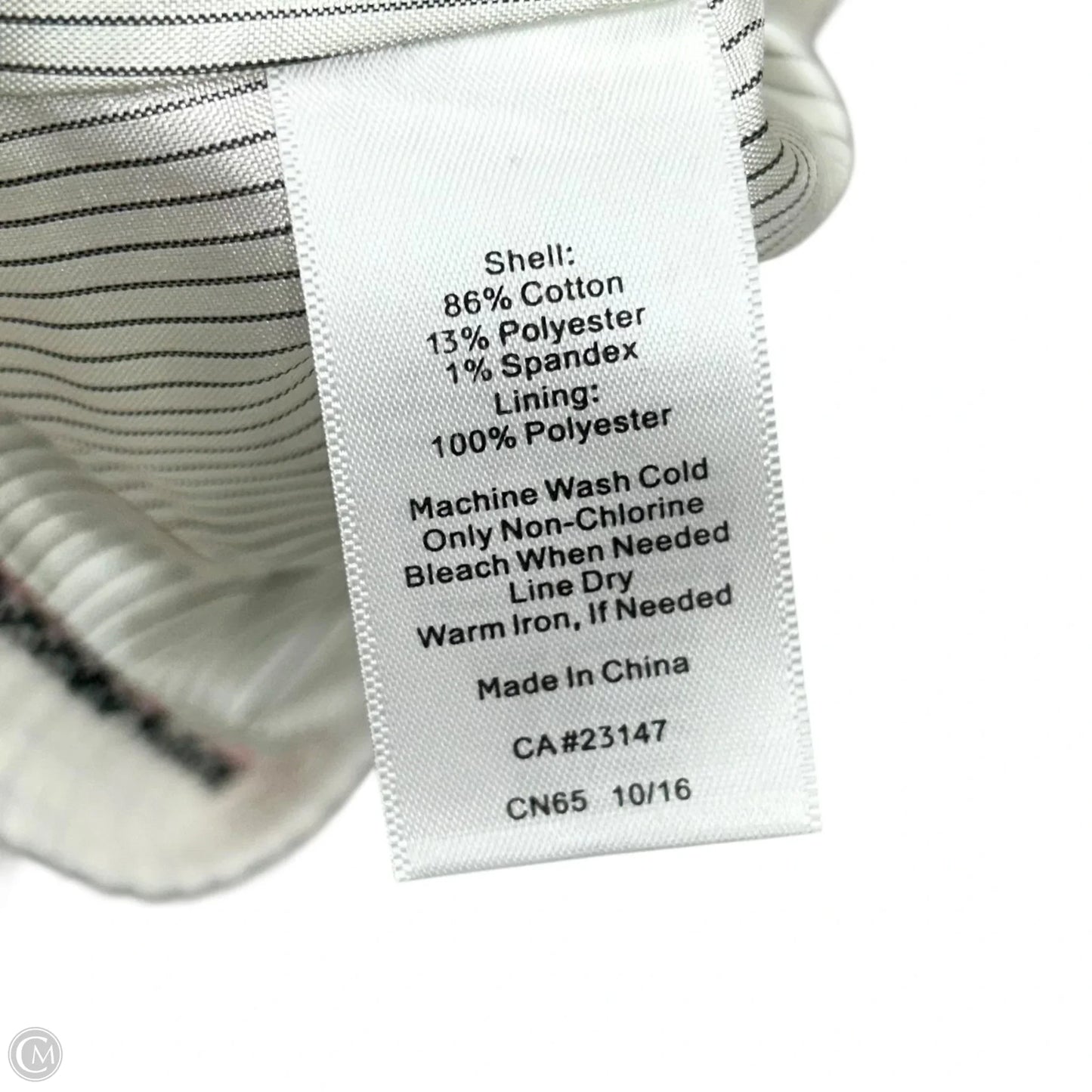 Blazer By Talbots In Pink & White, Size: M