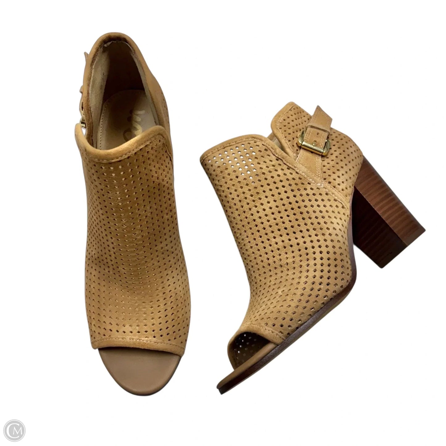 Boots Leather By Sam Edelman In Tan, Size: 6.5