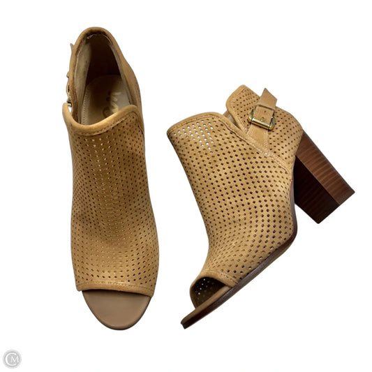 Boots Leather By Sam Edelman In Tan, Size: 6.5