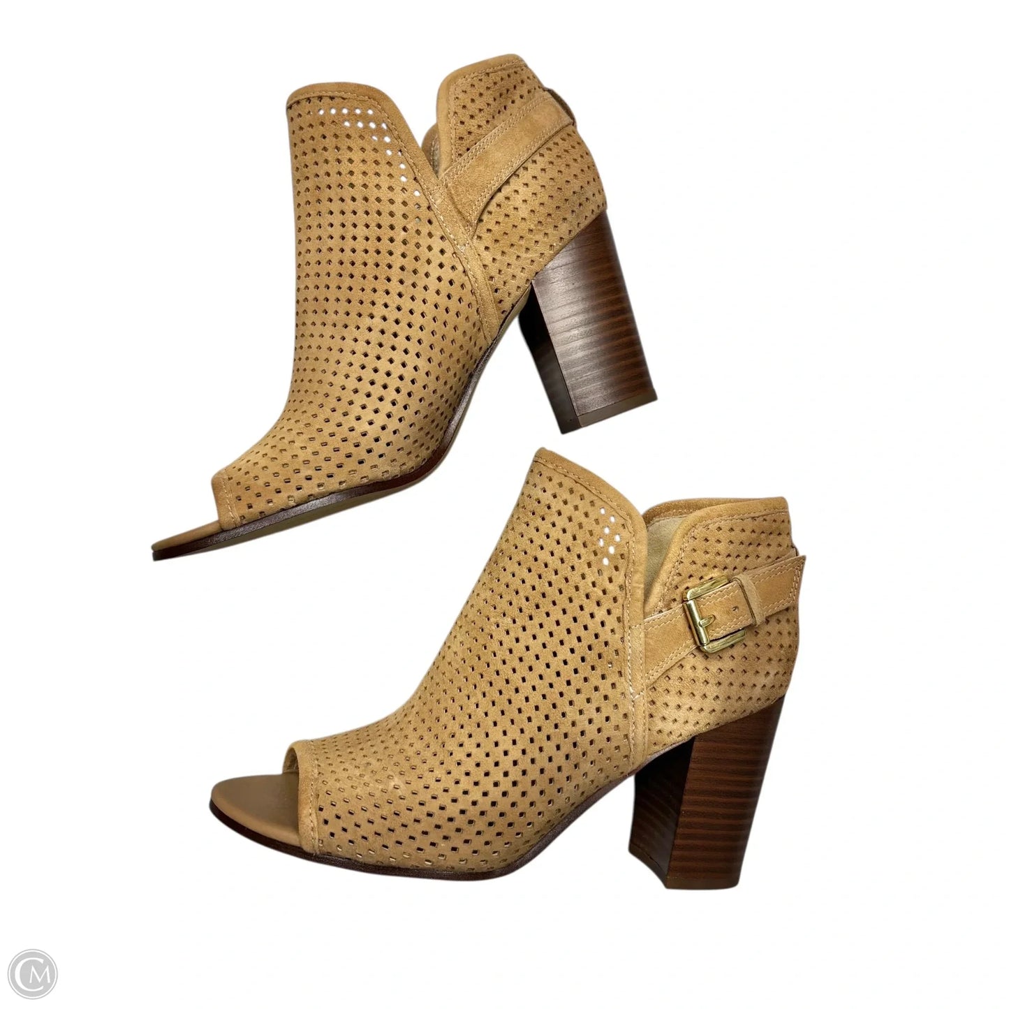 Boots Leather By Sam Edelman In Tan, Size: 6.5