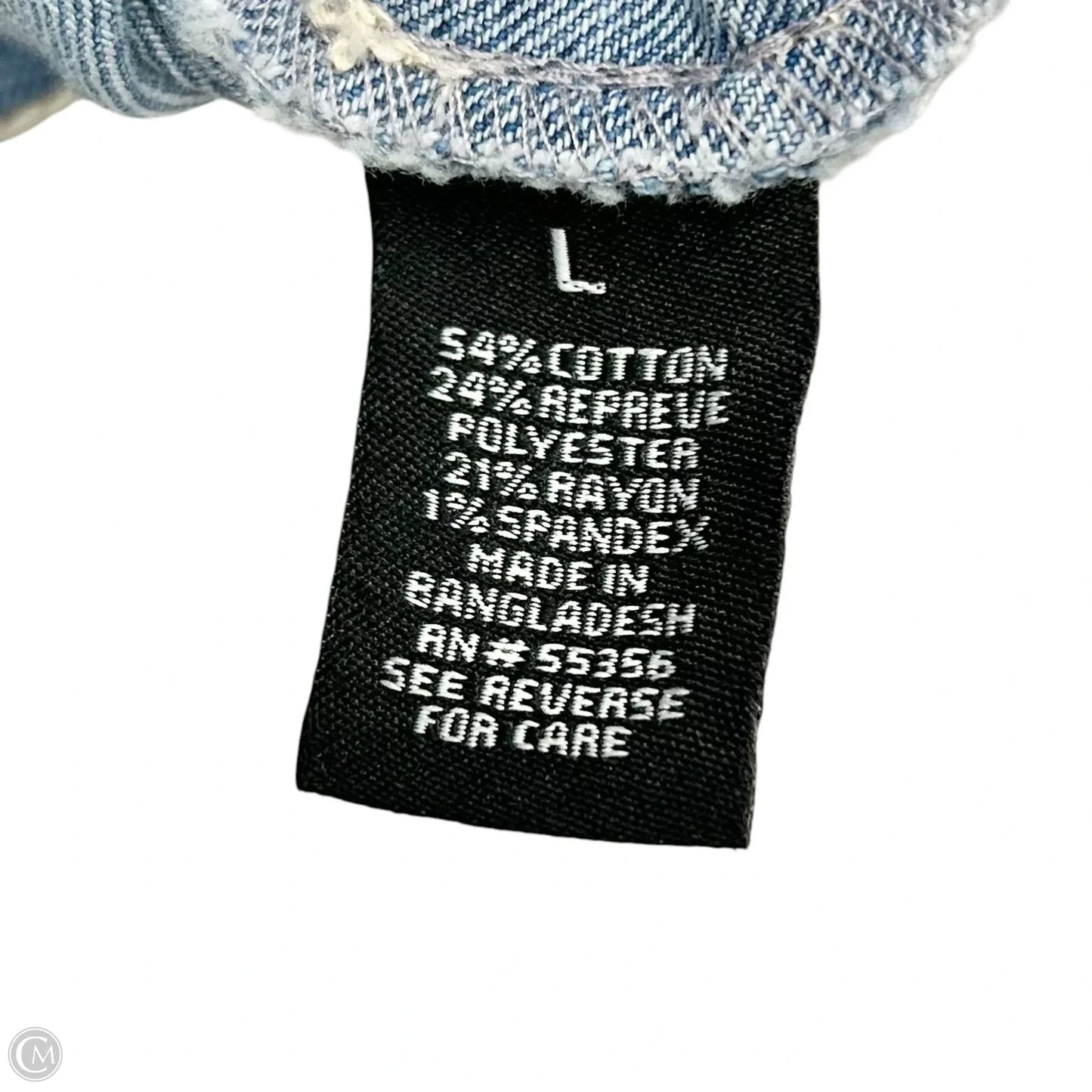 Jacket Denim By D Jeans In Blue, Size: L