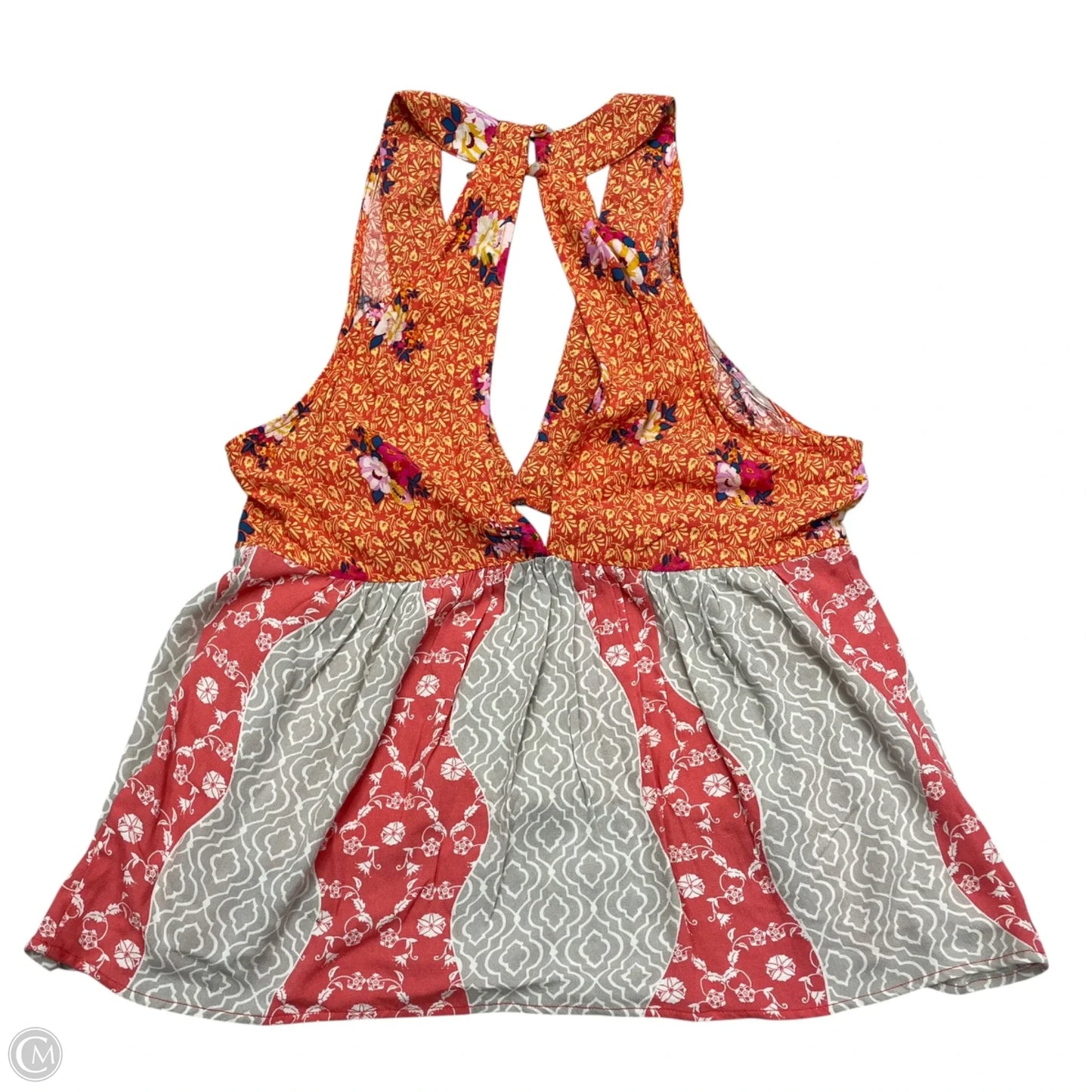 Top Sleeveless By Free People In Floral Print, Size: M