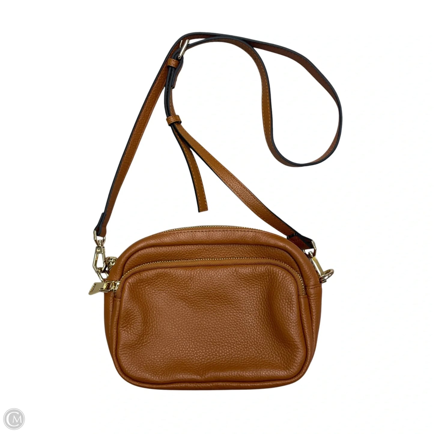 Crossbody Leather By Pom Pom London, Size: Small