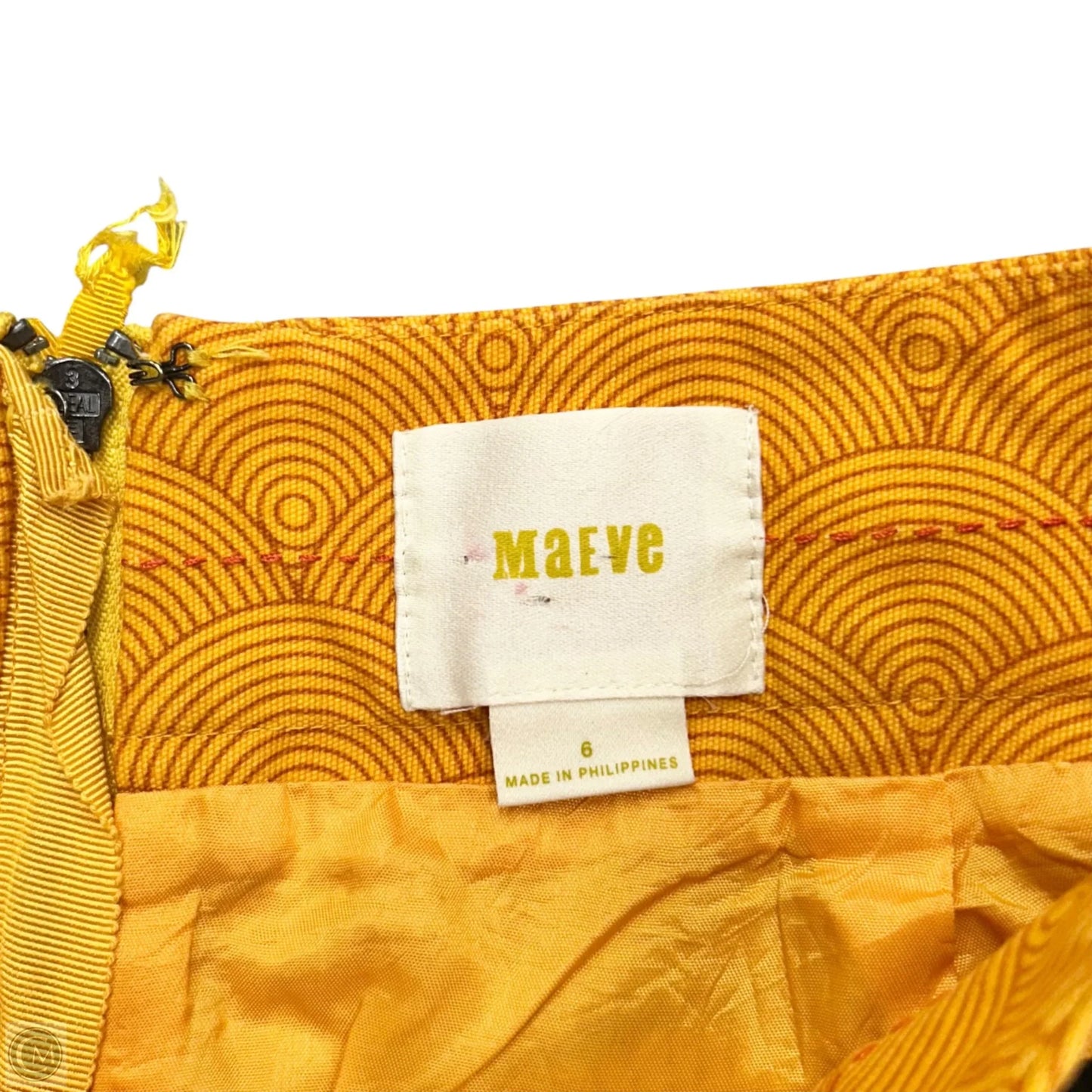 Skirt Midi By Maeve In Orange, Size: M