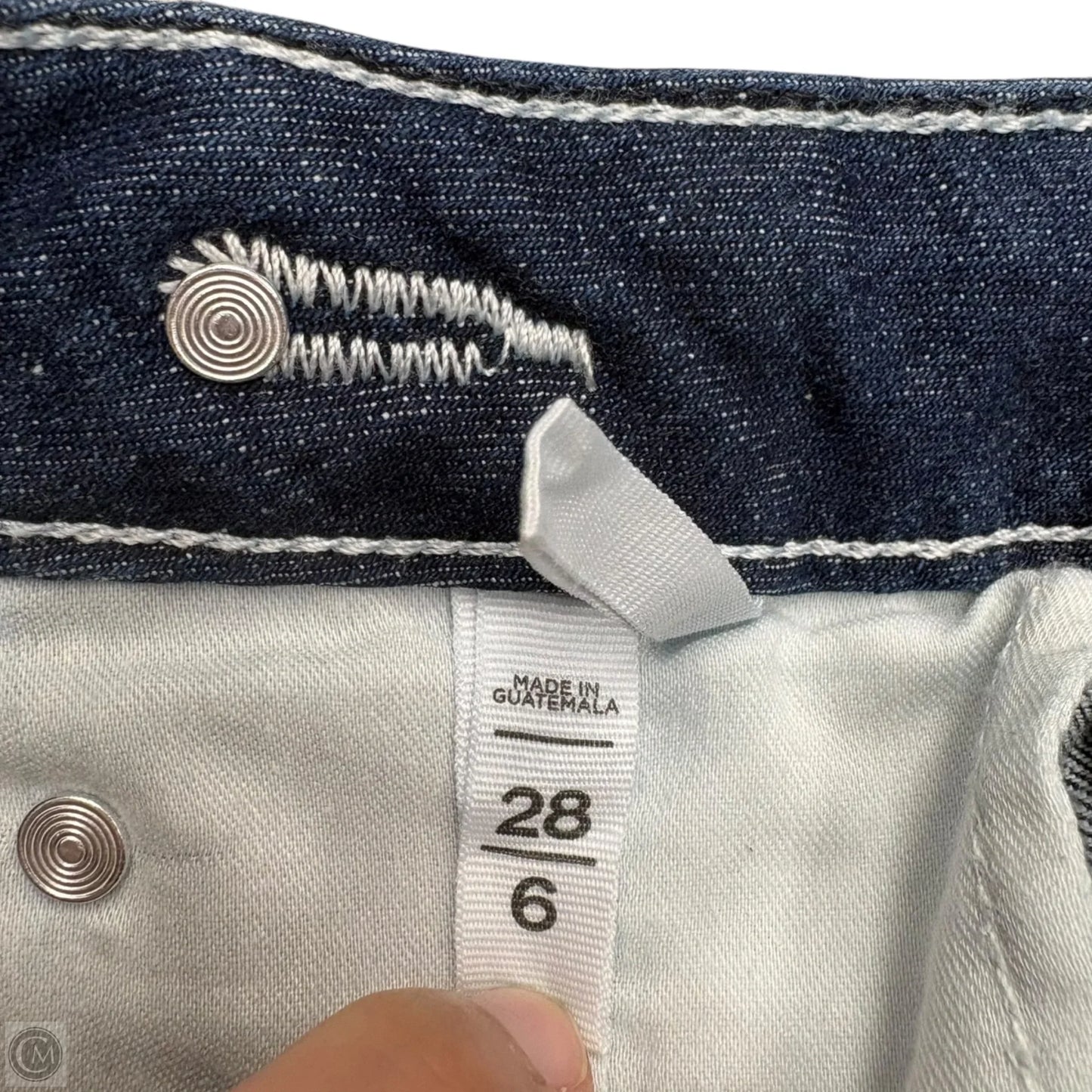 Jeans Boot Cut By Loft In Blue Denim, Size: 6