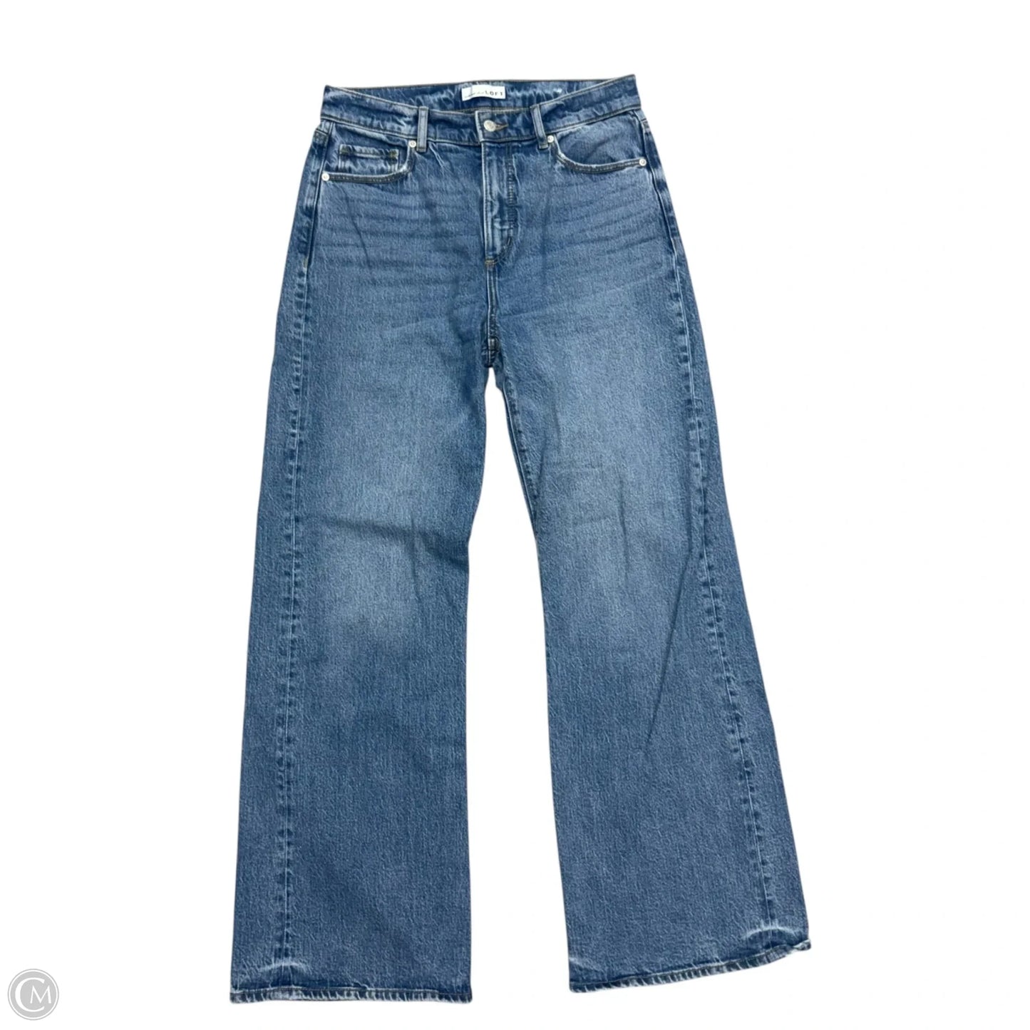 Jeans Wide Leg By Loft In Blue Denim, Size: 4