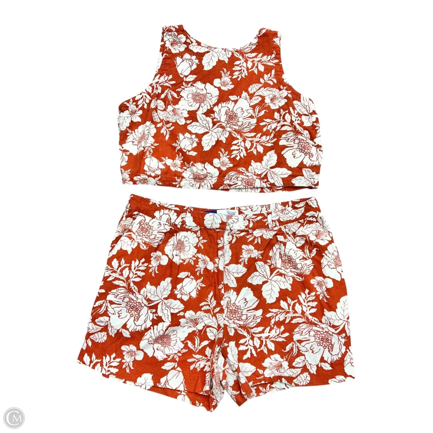 Shorts Set By Old Navy In Orange & White, Size: Xl