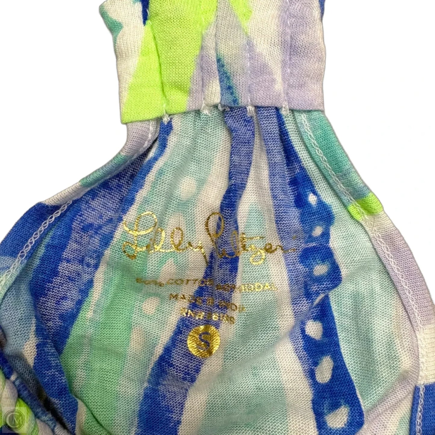 Tank Top Designer By Lilly Pulitzer In Blue & Green, Size: S