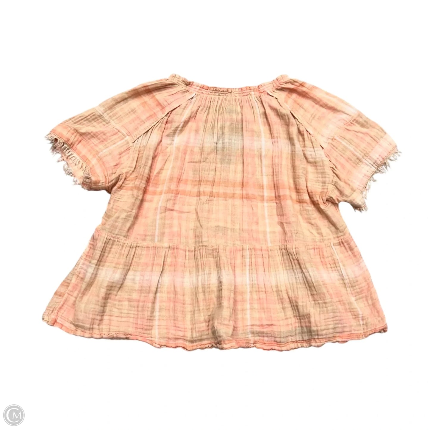 Top Short Sleeve By Pilcro In Orange, Size: M