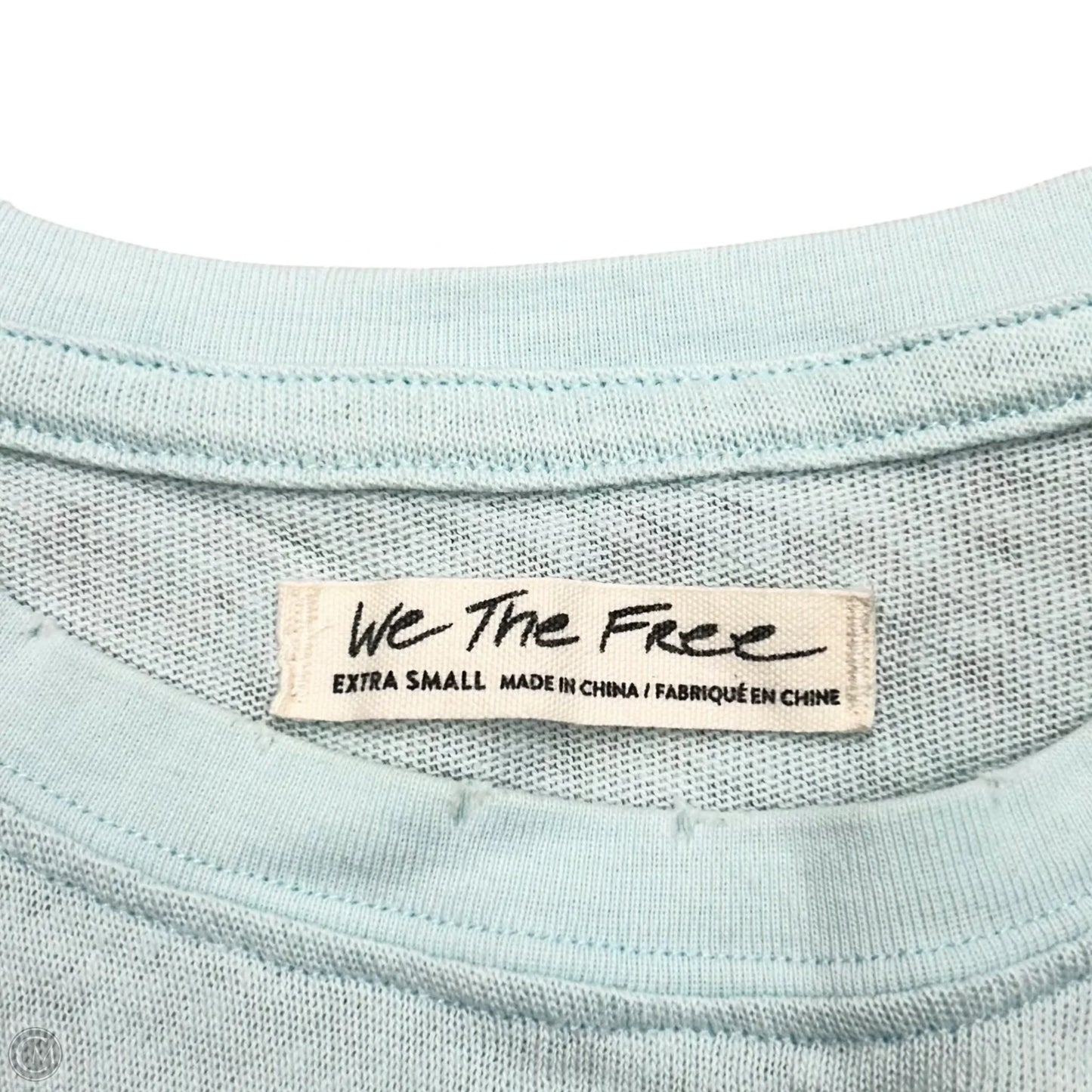 Top Short Sleeve By We The Free In Aqua, Size: Xs