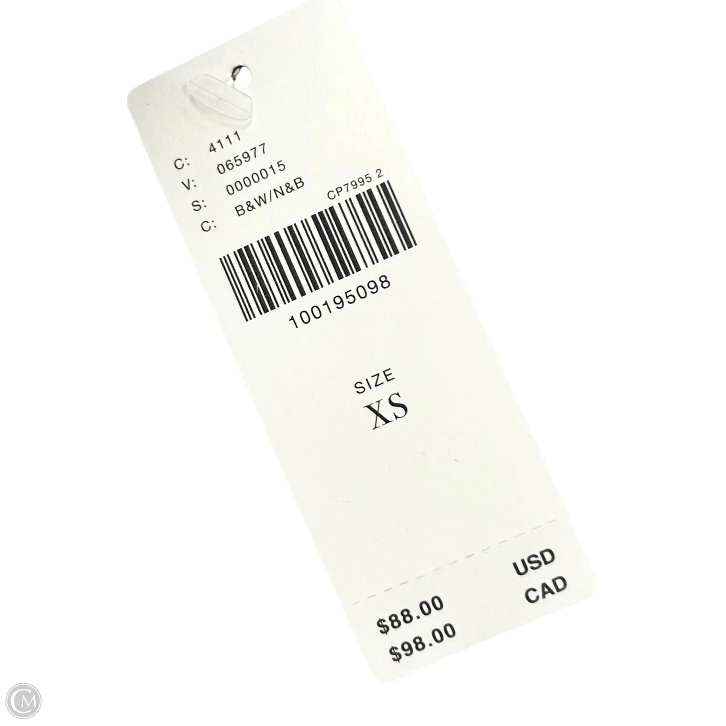 Top Sleeveless By Maeve In Black & White, Size: Xs