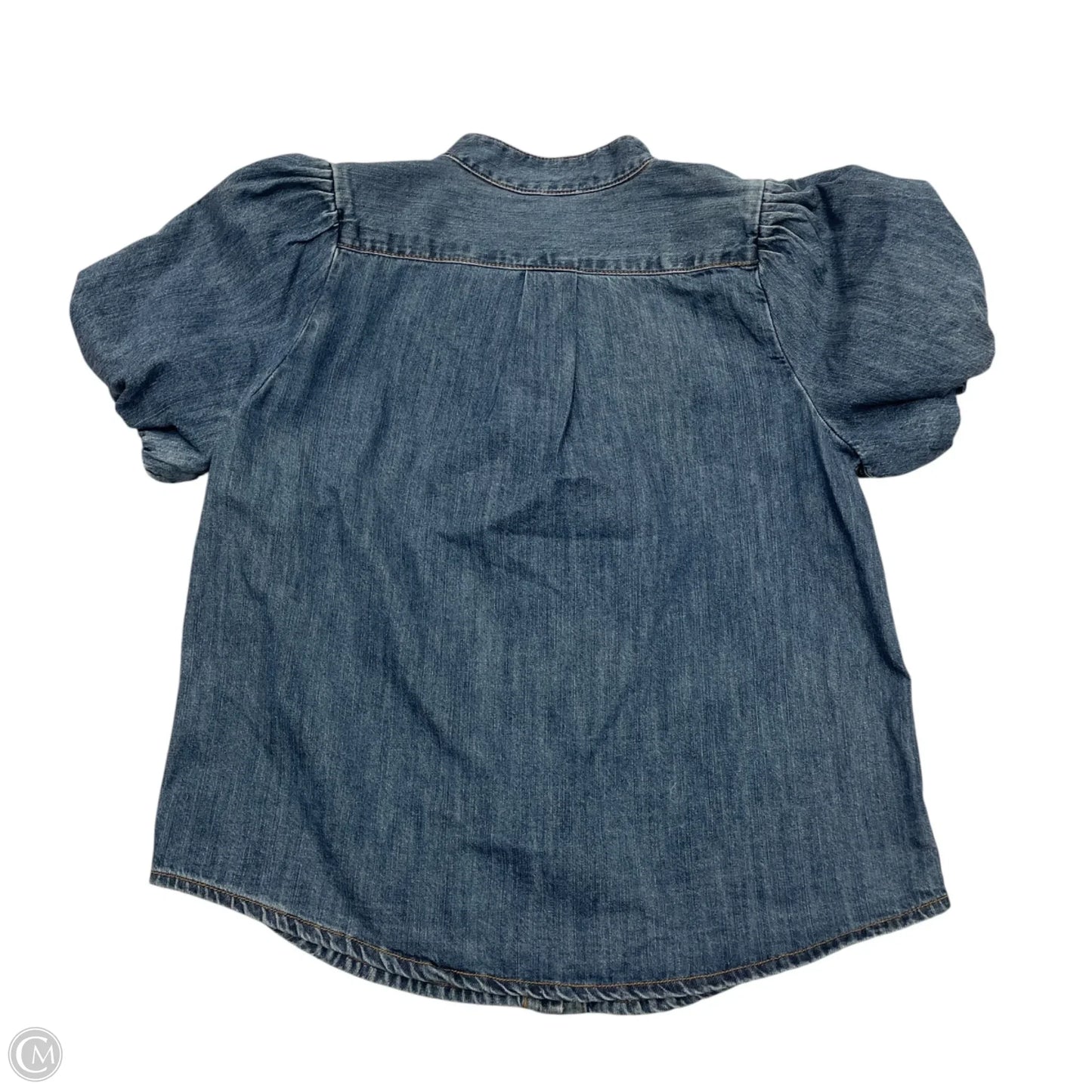 Top Short Sleeve By Industry In Blue Denim, Size: S