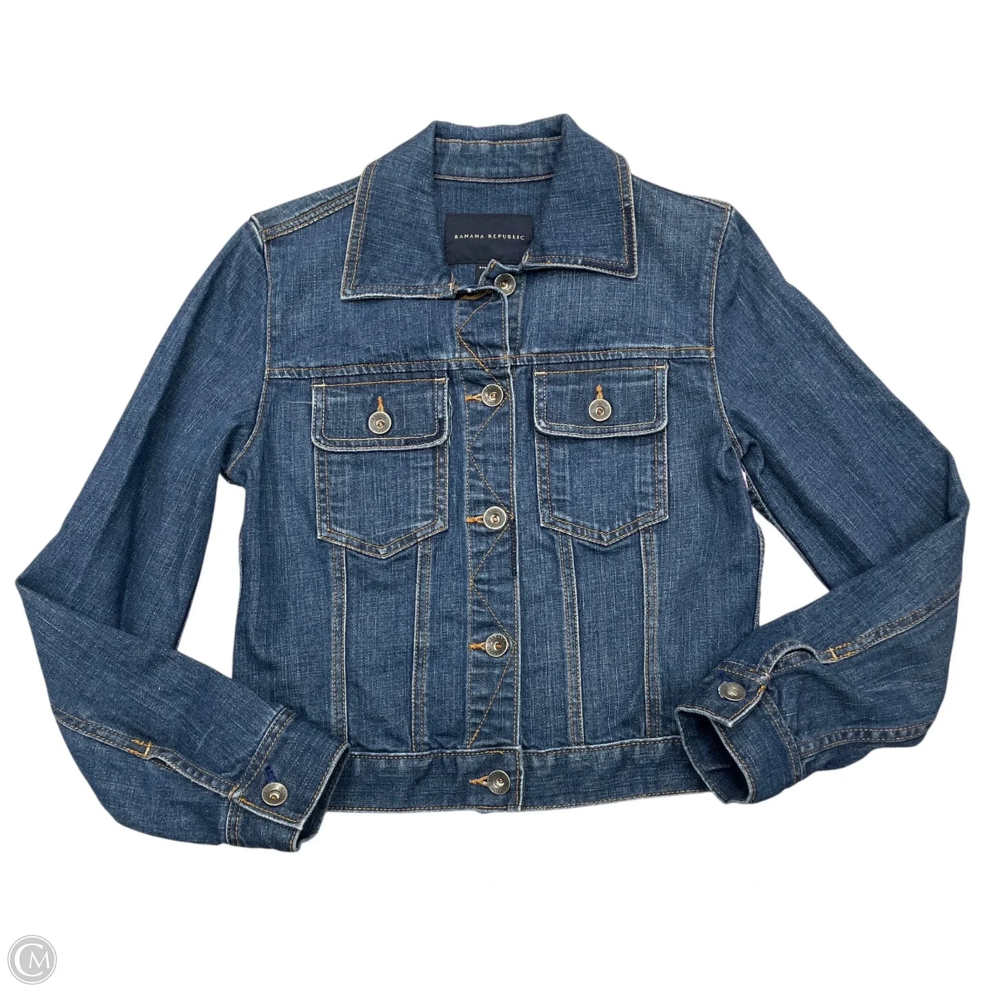 Jacket Denim By Banana Republic In Blue Denim, Size: Xs